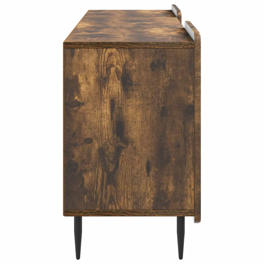 Meuble TV Chêne fumé 150 x 31 x 52 cm Bois d'ingénierie - 7