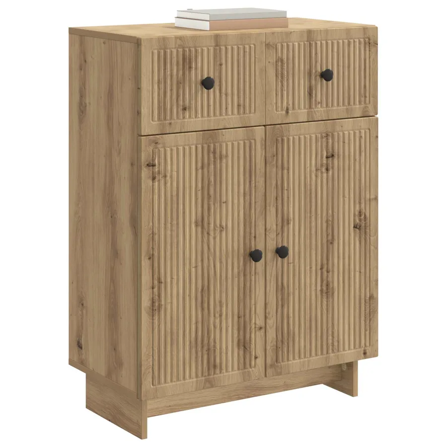 Buffet Chêne artisanal 66 x 34,5 x 90 cm Bois d'ingénierie - 3