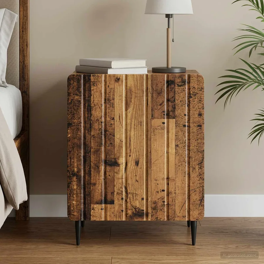 Cabinet de chevet Bois ancien 43 x 34,5 x 52 cm
