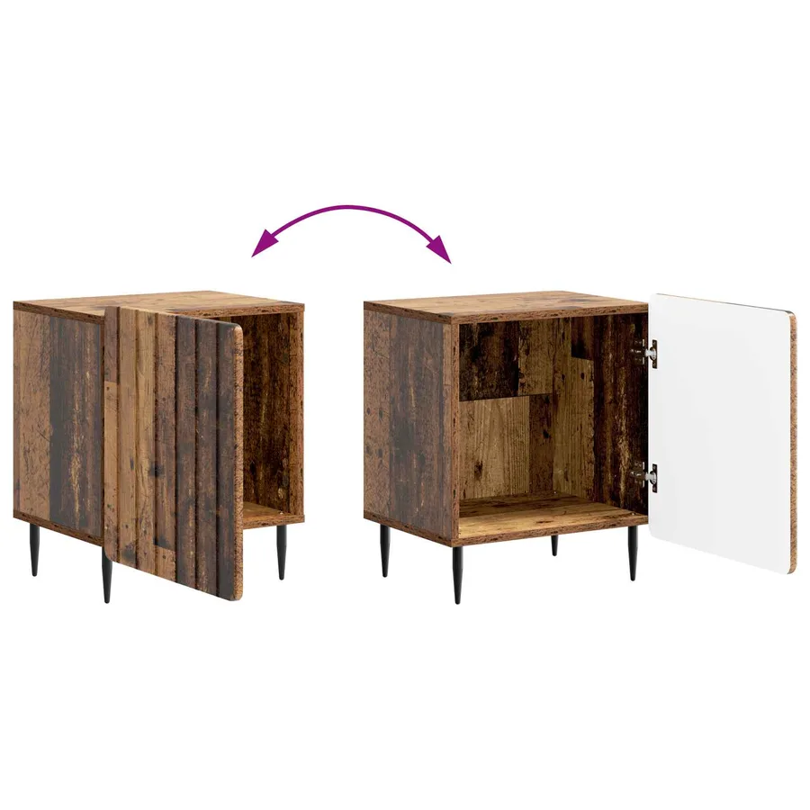 Cabinet de chevet Bois ancien 43 x 34,5 x 52 cm - 10
