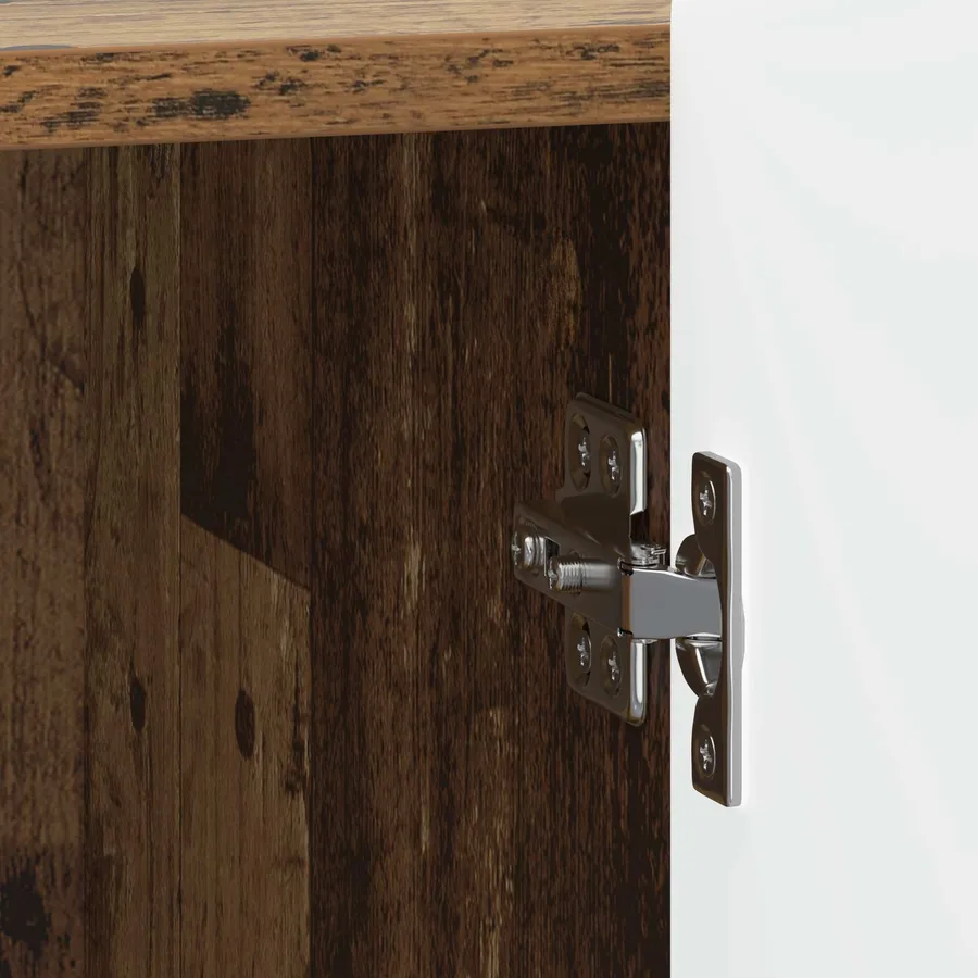 Cabinet de chevet Bois ancien 43 x 34,5 x 52 cm - 9
