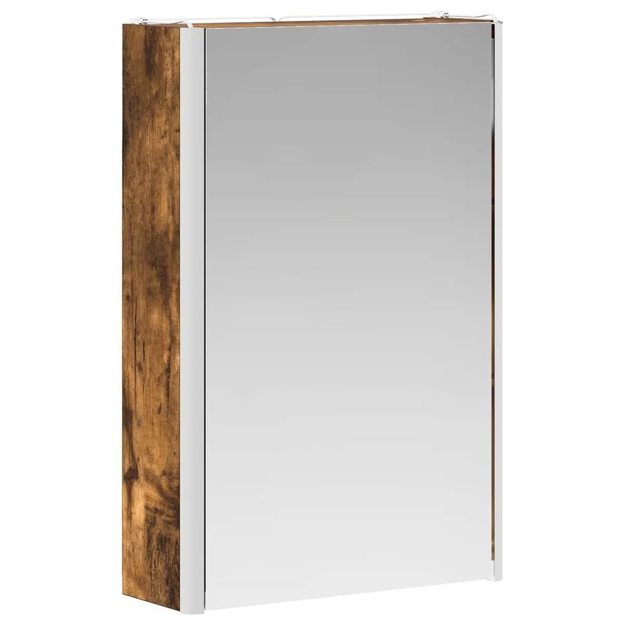 Armoire Miroir de Salle de Bain Chêne fumé 33 x 11,5 x 50 cm - 5