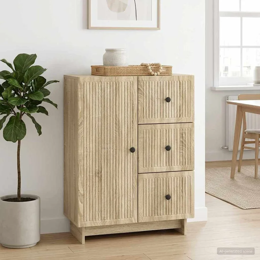 Buffet Chêne Sonoma 66 x 34,5 x 90 cm Bois d'ingénierie