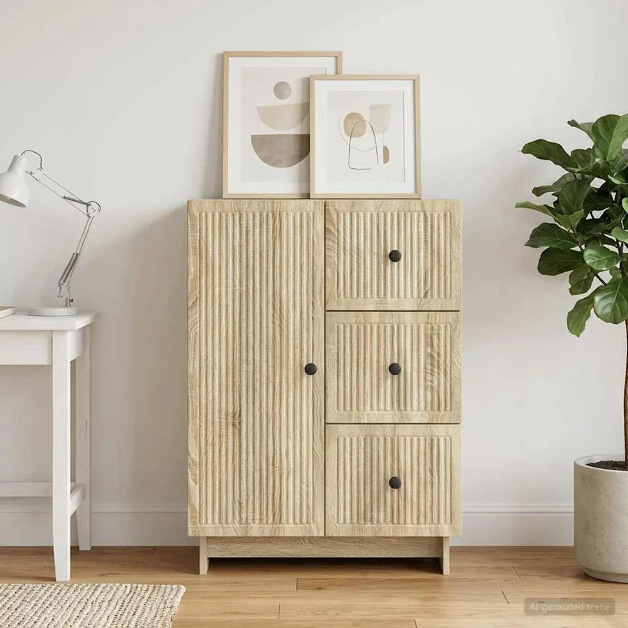 Buffet Chêne Sonoma 66 x 34,5 x 90 cm Bois d'ingénierie - 4