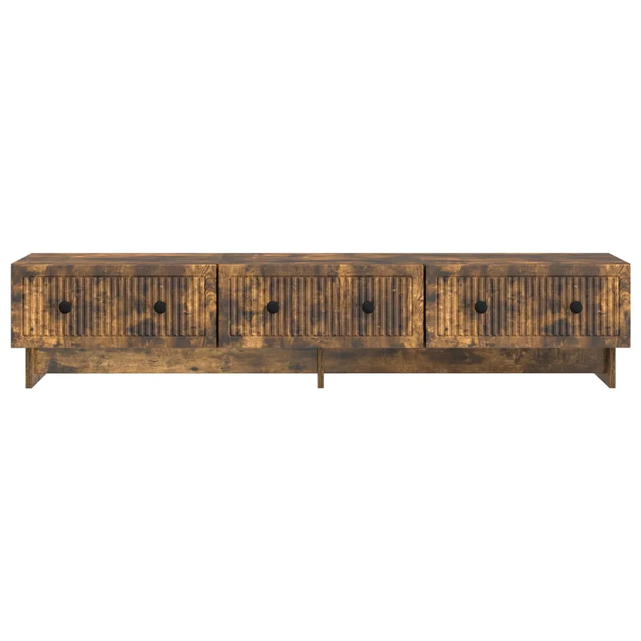 Meuble TV Chêne fumé 147 x 34,5 x 30 cm Bois d'ingénierie - 6