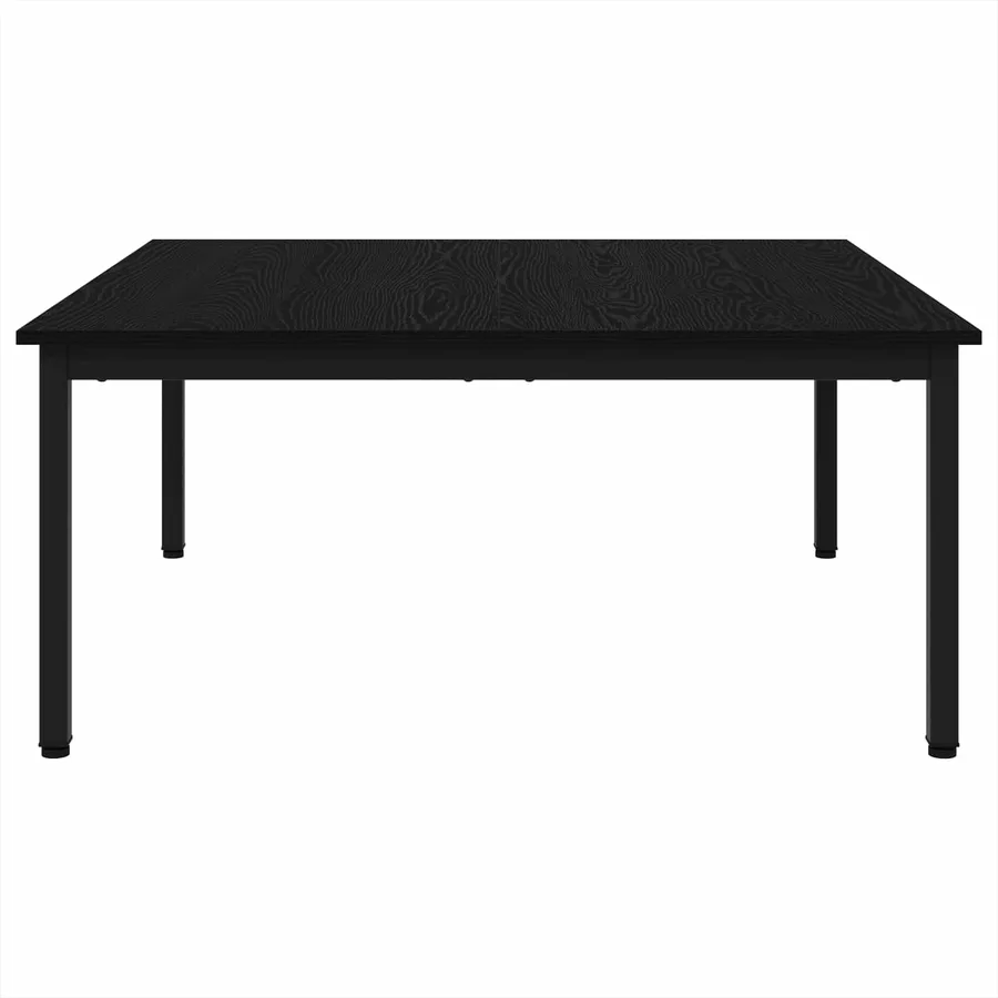 Table basse Chêne noir 100 x 100 x 45 cm Bois d'ingénierie - 5