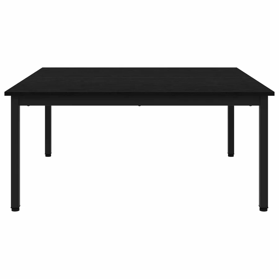 Table basse Chêne noir 100 x 100 x 45 cm Bois d'ingénierie - 6