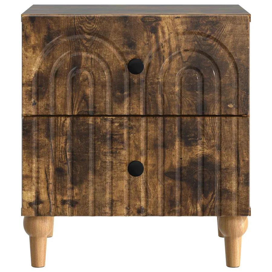 Cabinet de chevet 2 pcs Chêne fumé 43 x 34,5 x 48 cm - 7