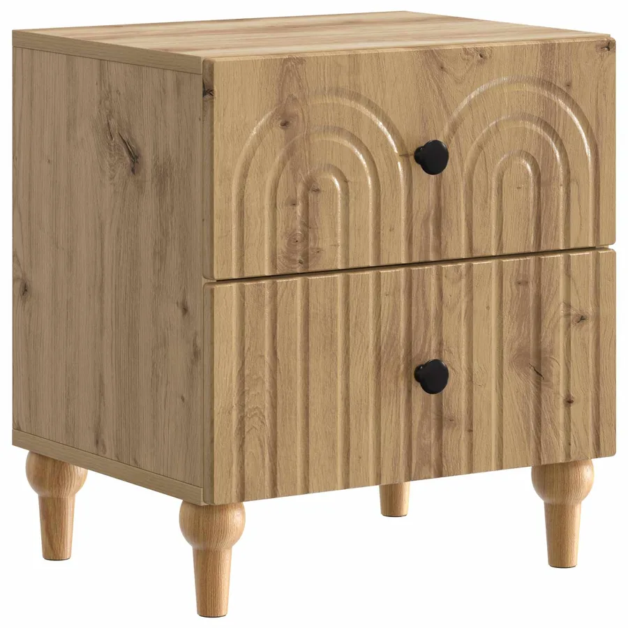 Cabinet de chevet Chêne artisanal 43 x 34,5 x 48 cm - 2
