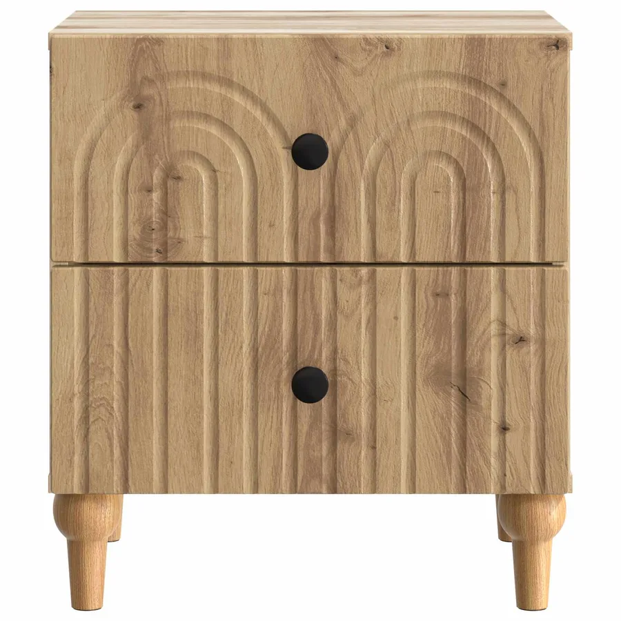 Cabinet de chevet Chêne artisanal 43 x 34,5 x 48 cm - 5