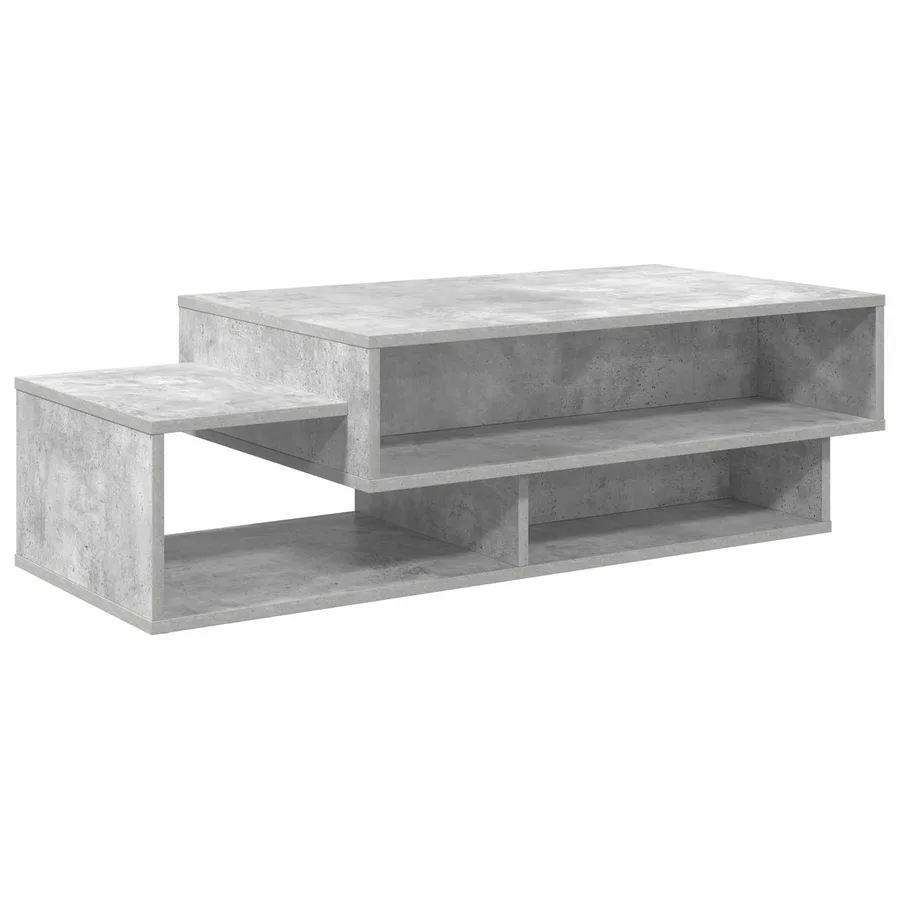 Table basse Gris béton 105 x 50 x 32,5 cm Bois d'ingénierie - 2