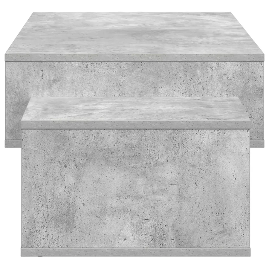 Table basse Gris béton 105 x 50 x 32,5 cm Bois d'ingénierie - 6