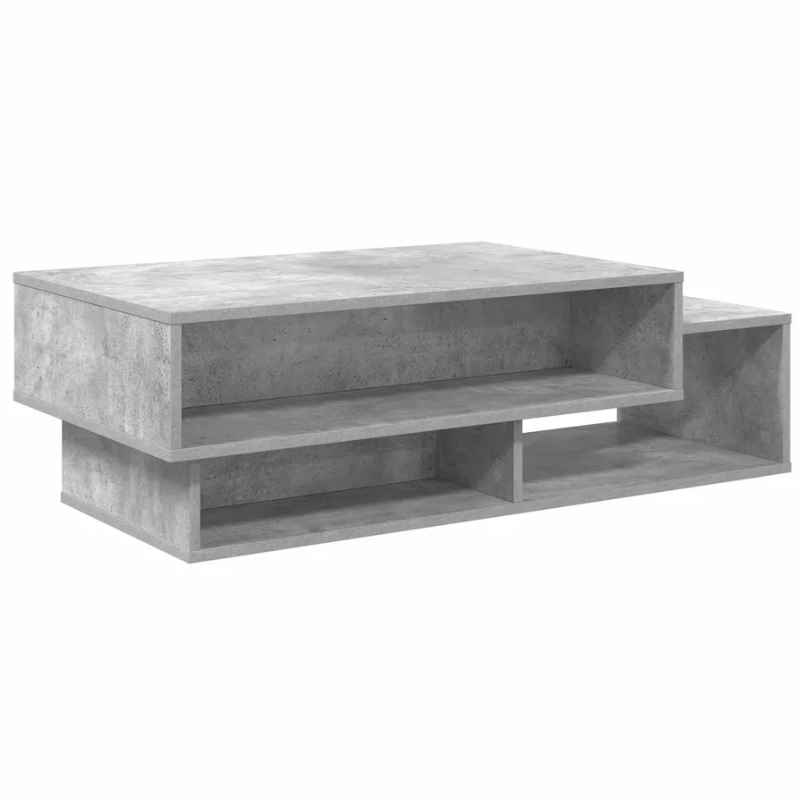 Table basse Gris béton 105 x 50 x 32,5 cm Bois d'ingénierie - 7