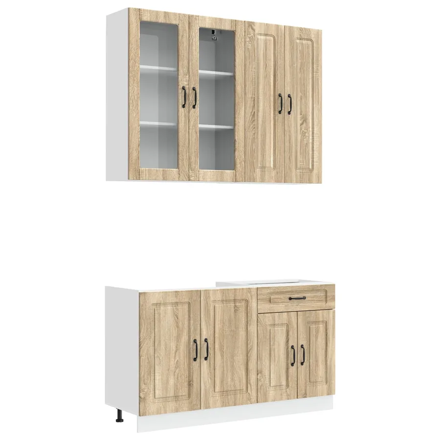Unité de cuisine KALMAR 4 pcs Chêne Sonoma Bois d'ingénierie - 2