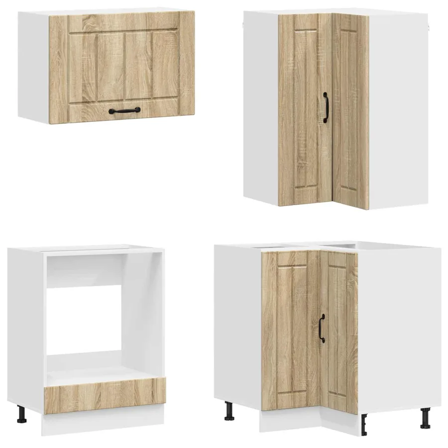 Unité de cuisine LUCCA 8 pcs Chêne Sonoma Bois d'ingénierie - 4