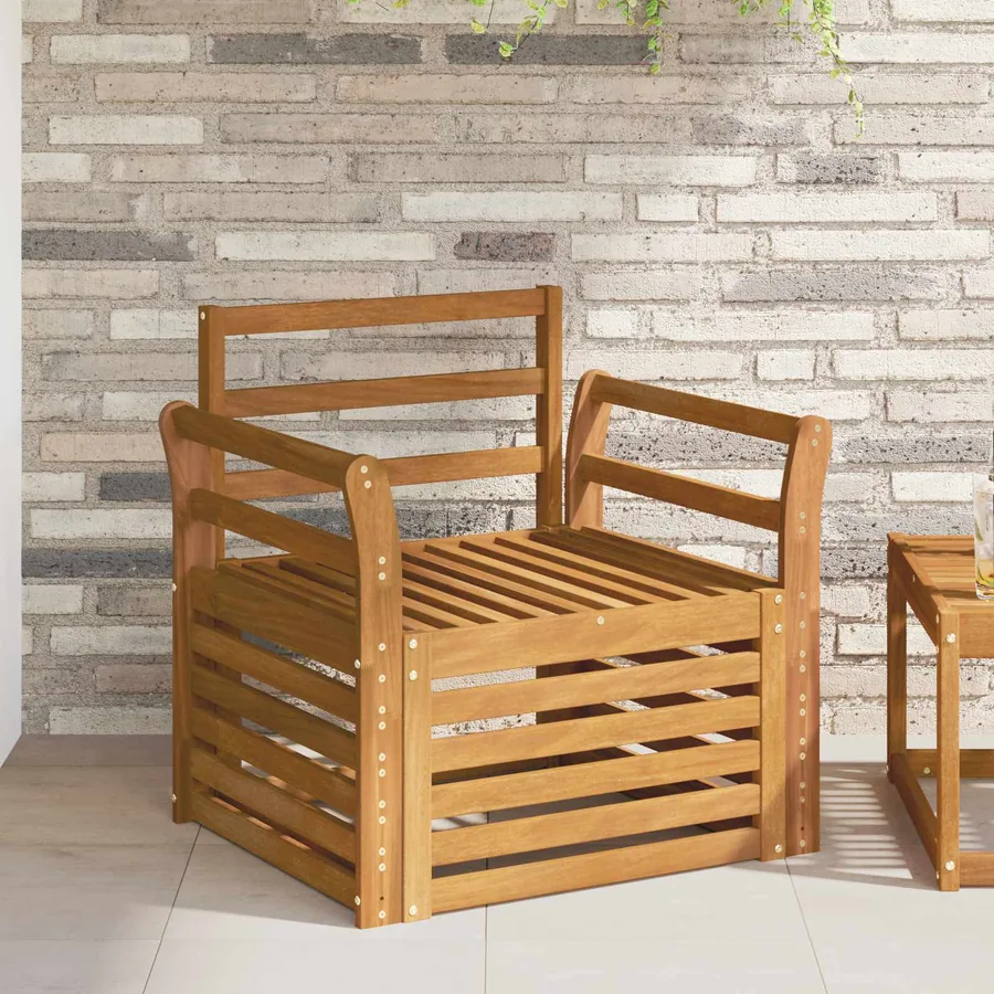 Canapé d’extérieur Bois d'Acacia Massif Naturel