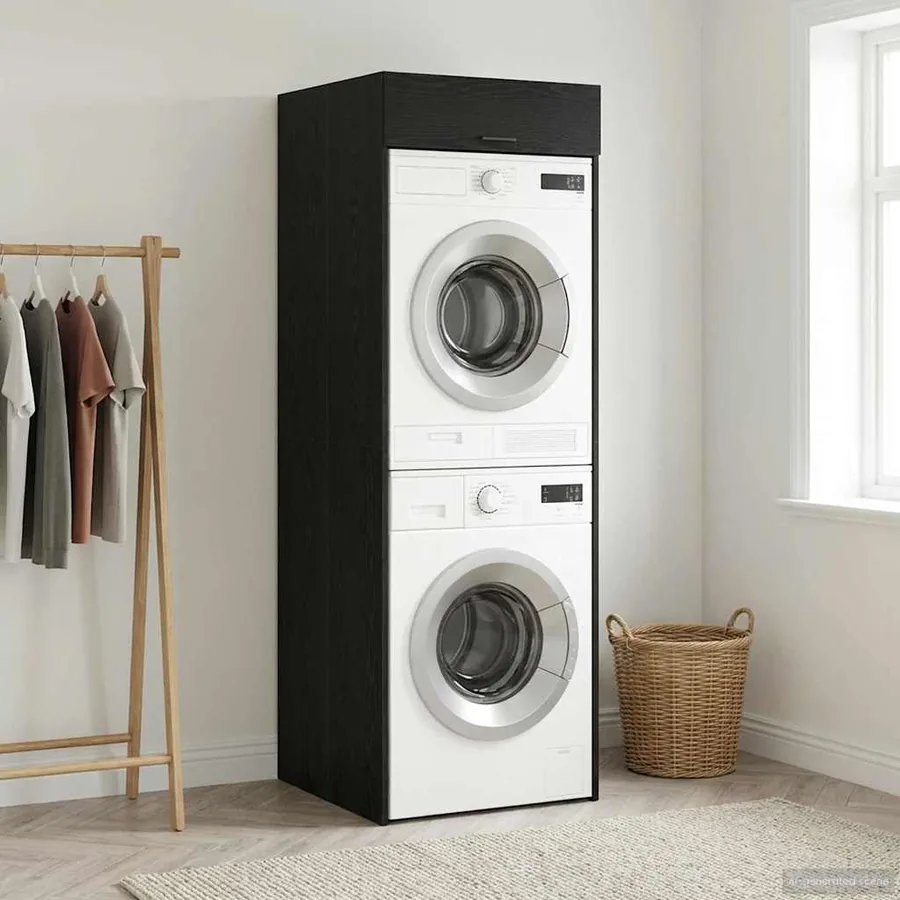 Armoire pour machine à laver Chêne noir 67,5 x 68 x 200 cm