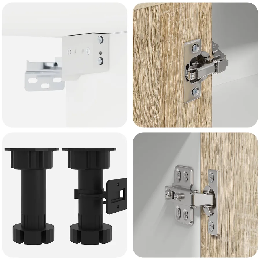 Unité de cuisine LYON 8 pcs Chêne Sonoma Bois d'ingénierie - 5