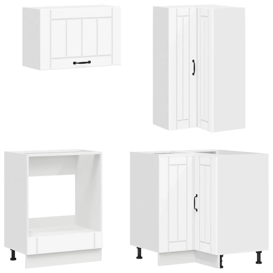 Unité de cuisine LUCCA 8 pcs Blanc Bois d'ingénierie - 4