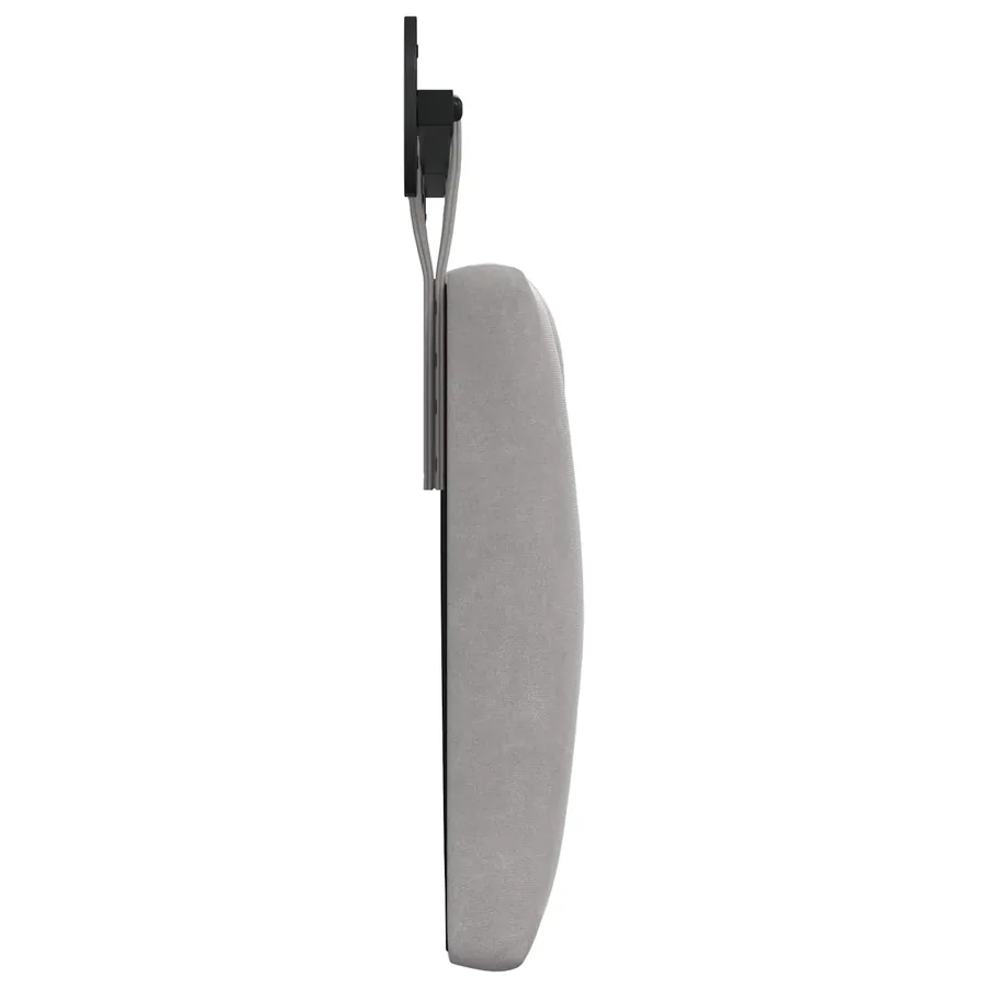 Tête de lit suspendue Avec lumière LED Gris clair Velours - 6