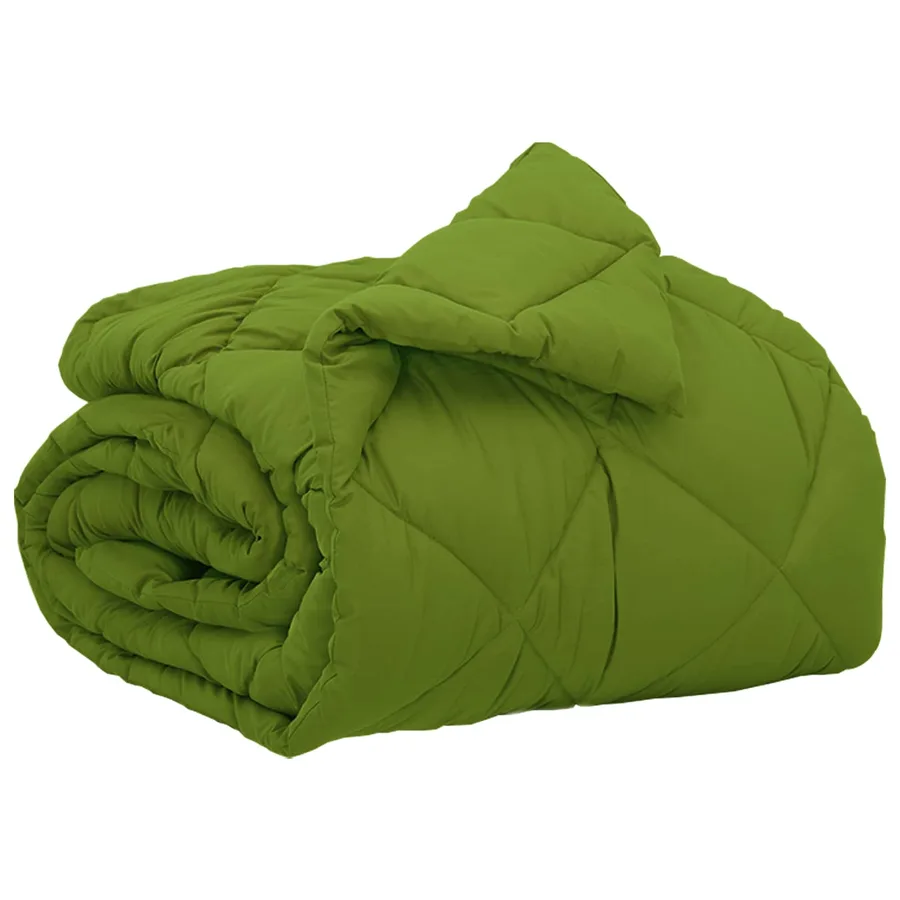 Duvet complet toute l'année Vert 155 x 220 cm Microfibre - 2
