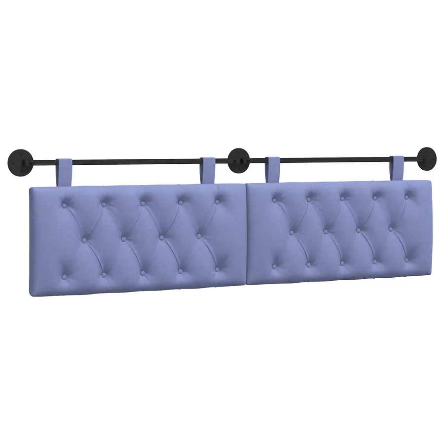 Tête de lit suspendue Bleu denim Tissu - 2