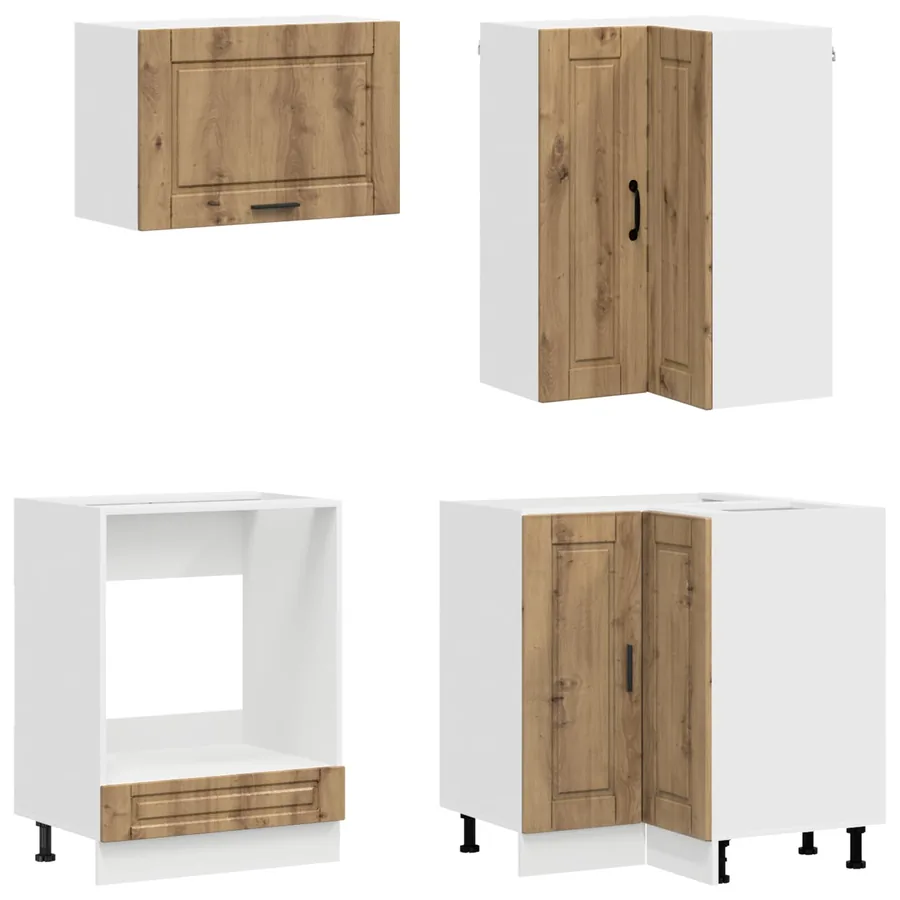 Unité de cuisine PORTO 8 pcs Chêne artisanal Bois d'ingénierie - 4