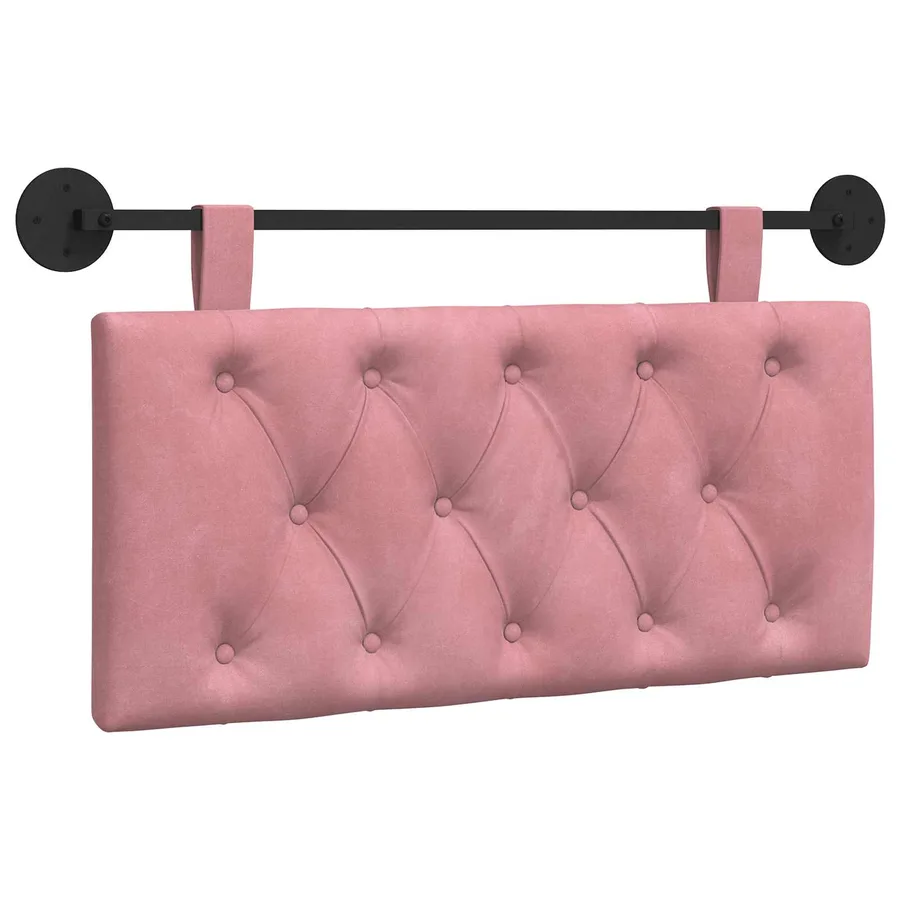 Tête de lit suspendue Avec lumière LED Rose Velours - 2