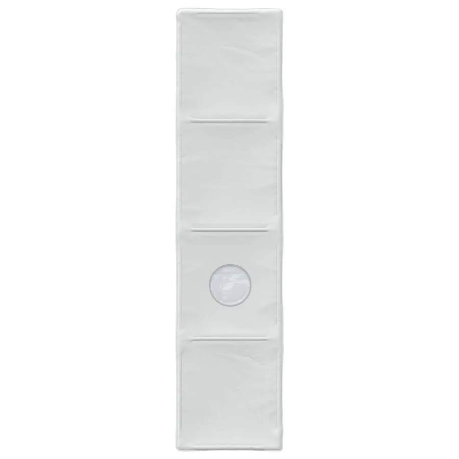Tunnel de lit 2 pcs Blanc 211 x 52,5 x 2 cm Polyester - 5