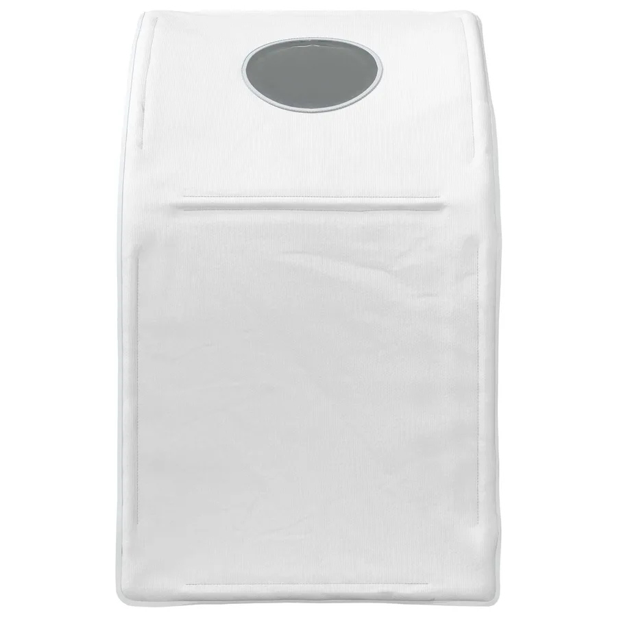 Tunnel de lit 2 pcs Blanc 211 x 52,5 x 2 cm Polyester - 7