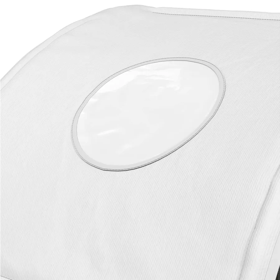 Tunnel de lit 2 pcs Blanc 211 x 52,5 x 2 cm Polyester - 9