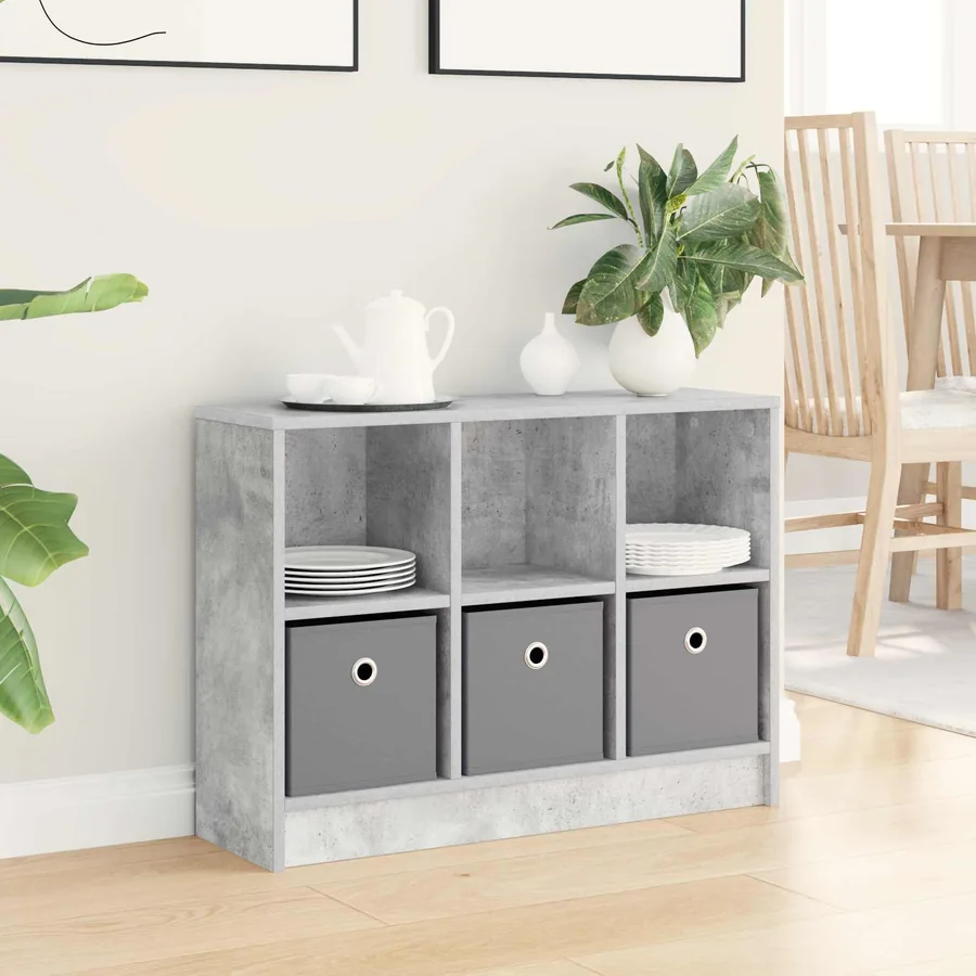 Buffet avec tiroir Gris béton 73,5 x 22,5 x 53,5 cm