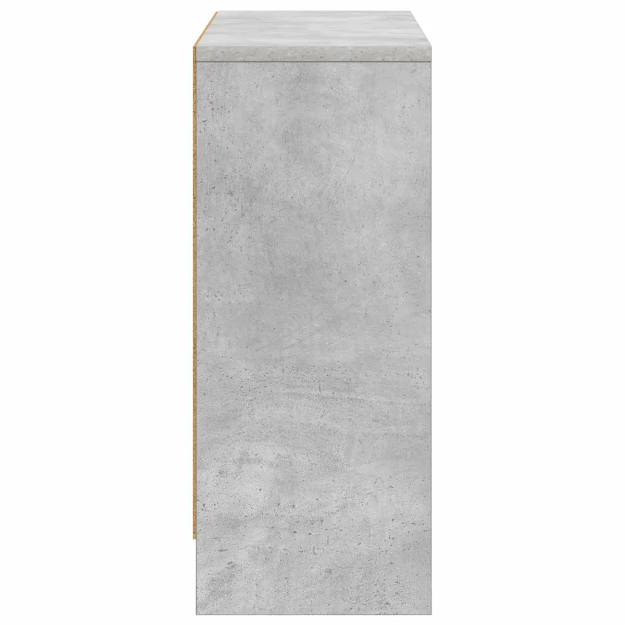 Buffet avec tiroir Gris béton 73,5 x 22,5 x 53,5 cm - 7