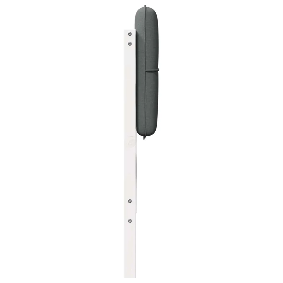 Tête de lit capitonnée Blanc et gris clair 150 cm Pin massif - 5