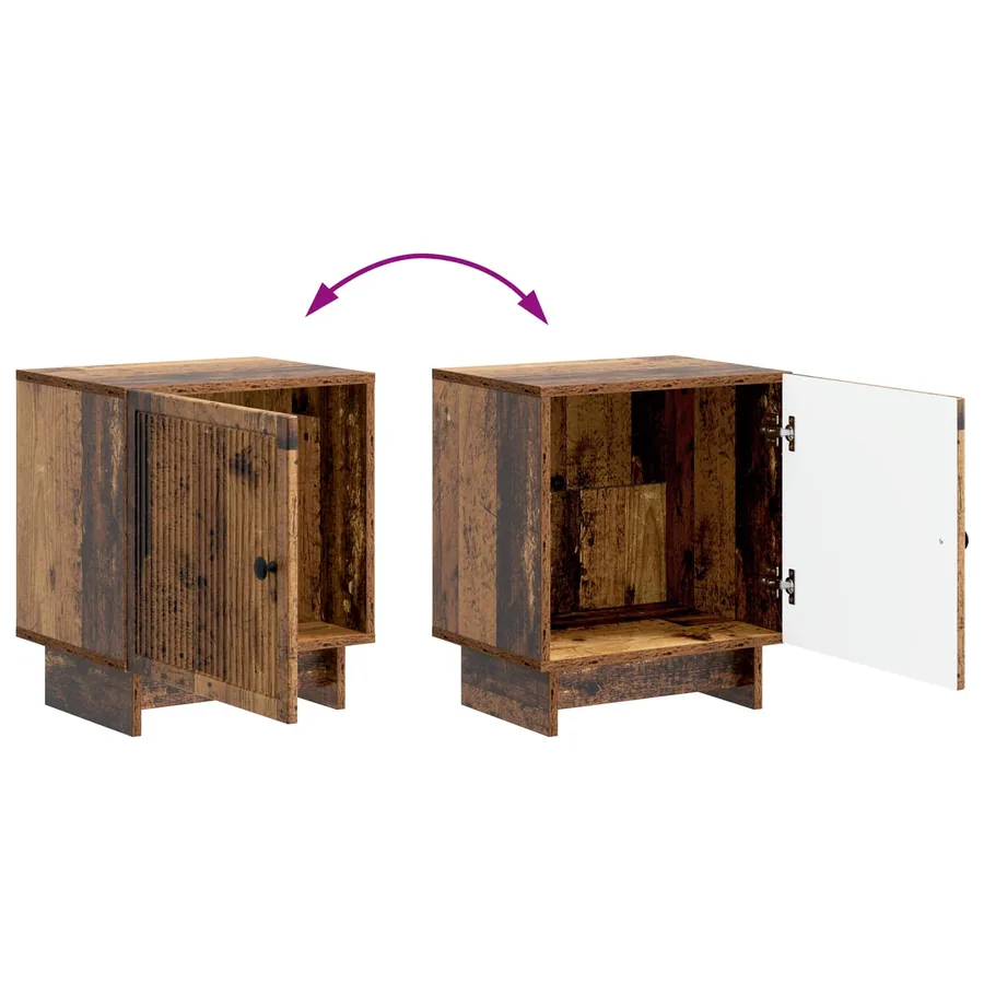 Cabinet de chevet Bois ancien 43 x 34,5 x 50 cm - 8