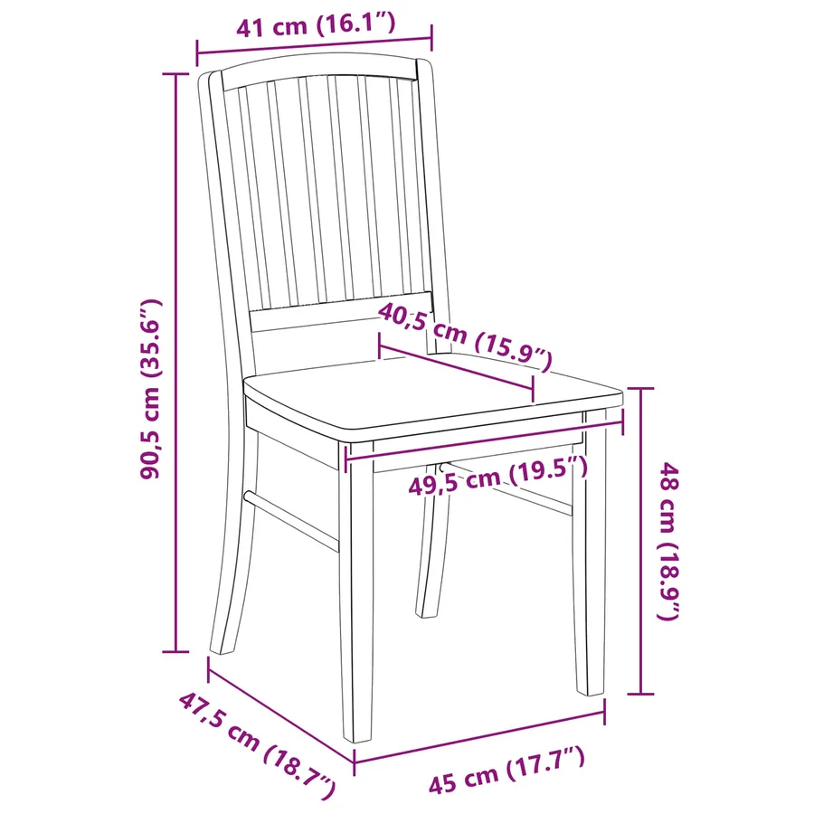 Chaises de salle à manger 2 pcs Blanc 50 x 52,5 x 91 cm - 11