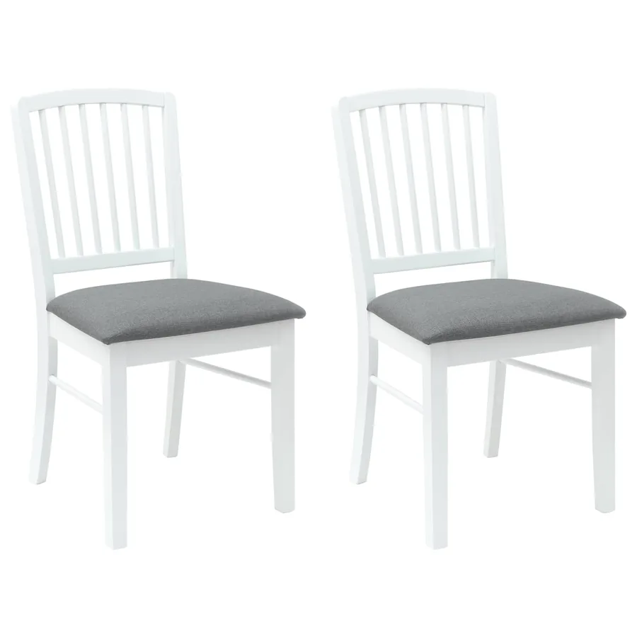Chaises de salle à manger 2 pcs Blanc 50 x 52,5 x 91 cm - 2
