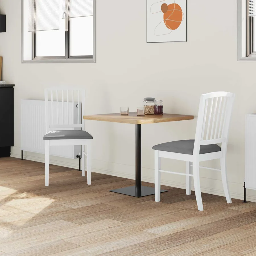Chaises de salle à manger 2 pcs Blanc 50 x 52,5 x 91 cm - 3