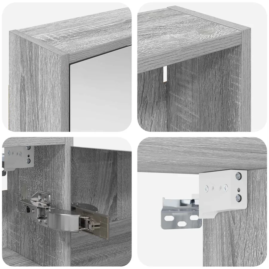 Ensemble de Meubles de Salle de Bain 3 pcs 106 x 16 x 62,5 cm - 10