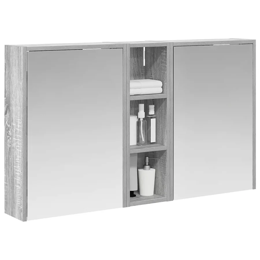 Ensemble de Meubles de Salle de Bain 3 pcs 106 x 16 x 62,5 cm - 3