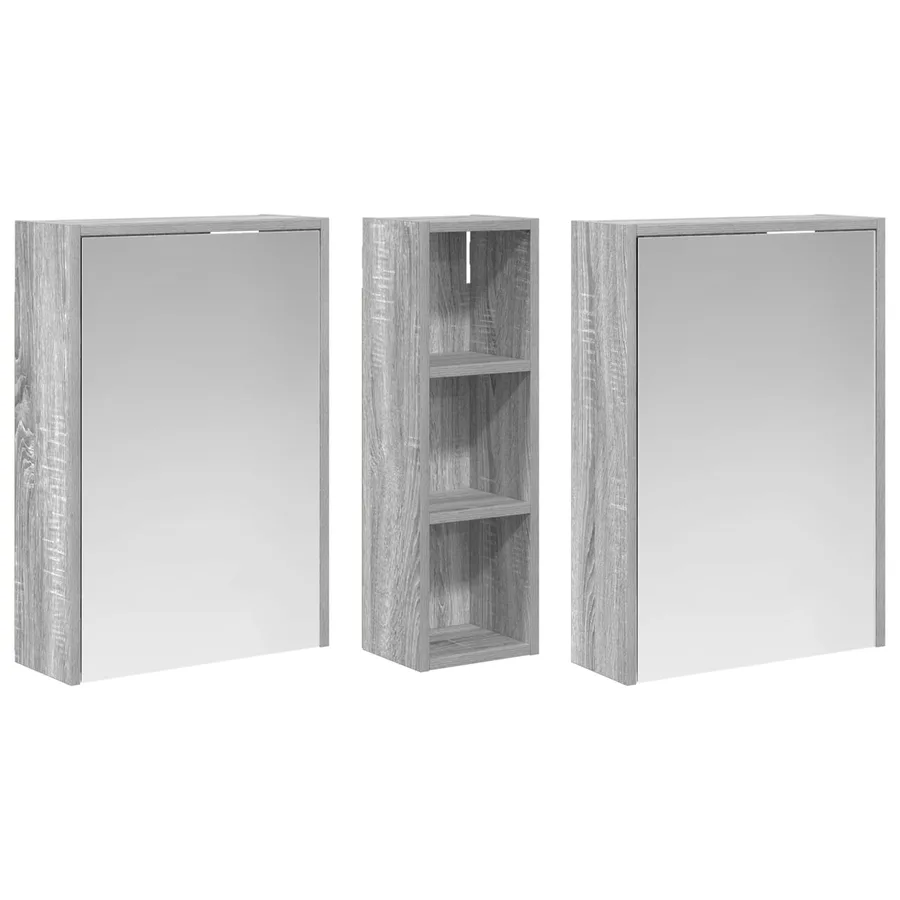 Ensemble de Meubles de Salle de Bain 3 pcs 106 x 16 x 62,5 cm - 5