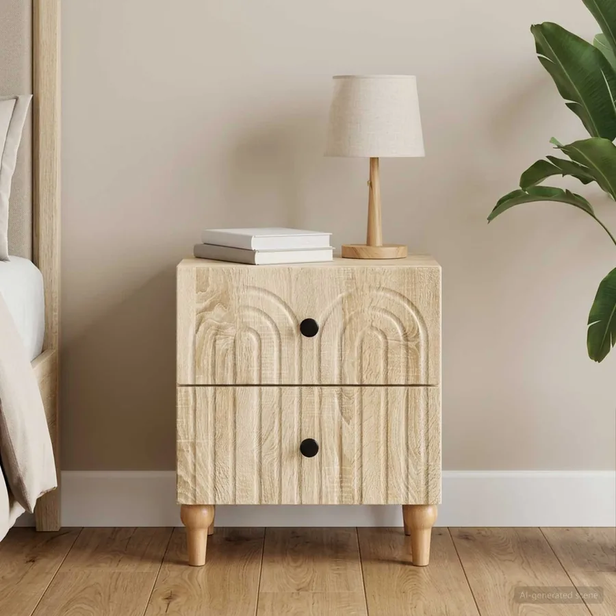 Cabinet de chevet avec tiroir Chêne Sonoma 43 x 34,5 x 48 cm
