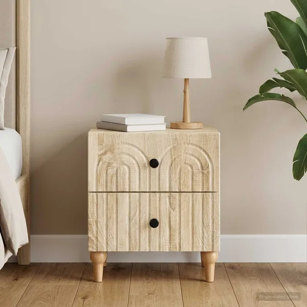 Cabinet de chevet avec tiroir Chêne Sonoma 43 x 34,5 x 48 cm