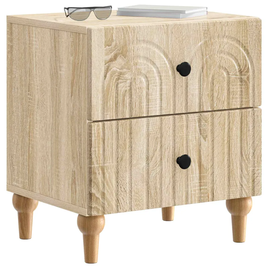 Cabinet de chevet avec tiroir Chêne Sonoma 43 x 34,5 x 48 cm - 3