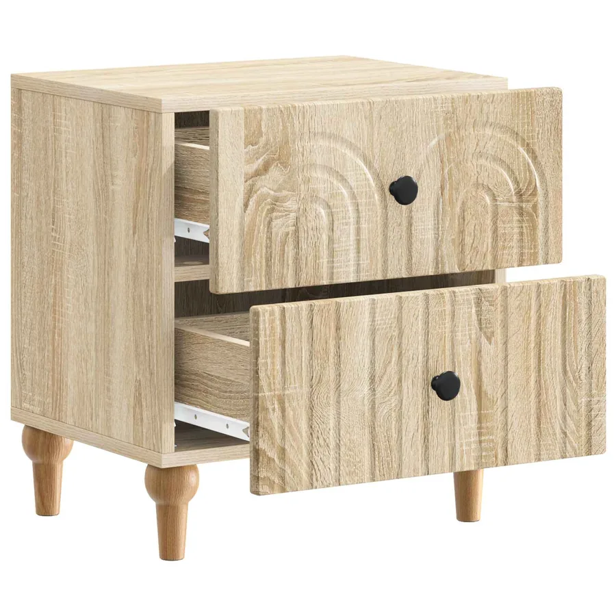 Cabinet de chevet avec tiroir Chêne Sonoma 43 x 34,5 x 48 cm - 4