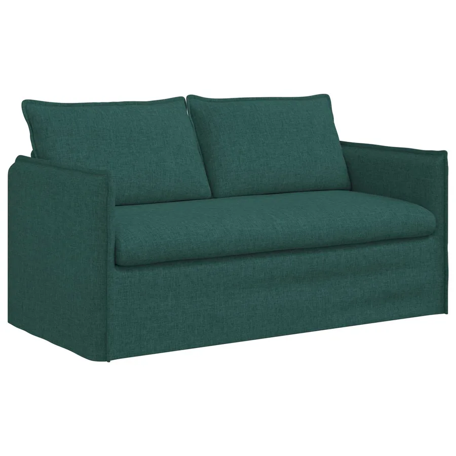 Ensemble de Canapés 2 pcs Vert foncé 156 x 82 x 85 cm Tissu - 5