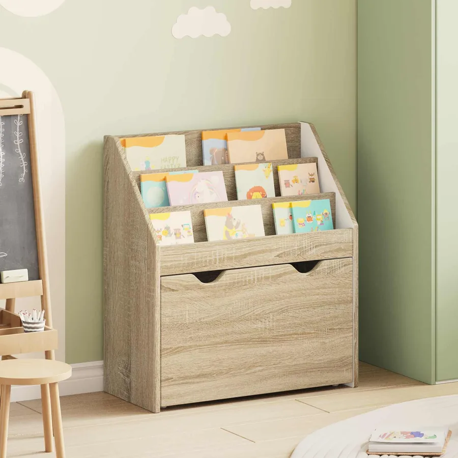 Bibliothèque pour enfants Chêne Sonoma 60 x 29,5 x 69 cm