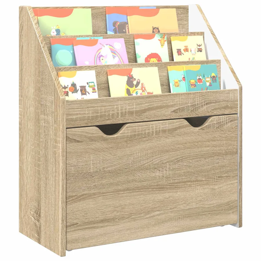 Bibliothèque pour enfants Chêne Sonoma 60 x 29,5 x 69 cm - 3
