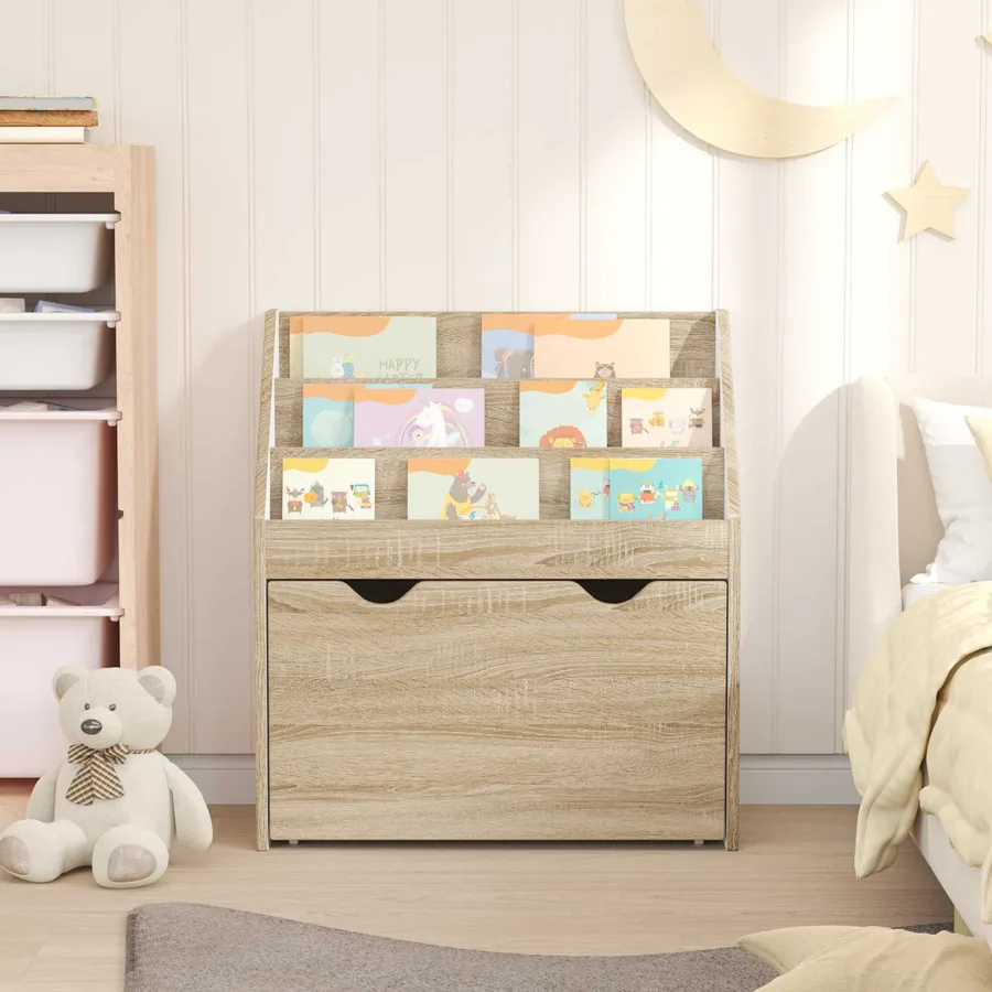 Bibliothèque pour enfants Chêne Sonoma 60 x 29,5 x 69 cm - 4