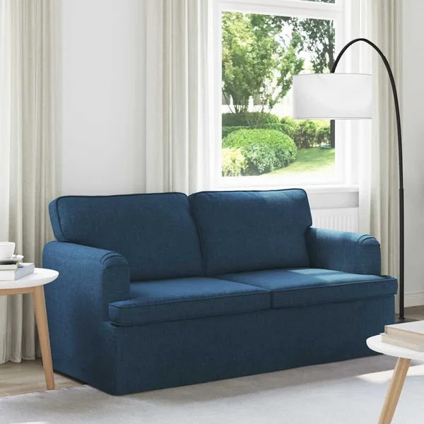 Canapé Bleu 162 x 80 x 85 cm tissu